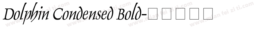 Dolphin Condensed Bold字体转换